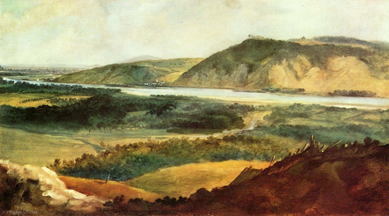Wikioo.org - The Encyclopedia of Fine Arts - Painting, Artwork by Johann Christian Brand - Danube landscape near Vienna