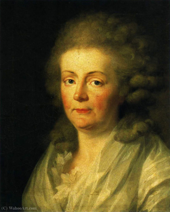 Wikioo.org - The Encyclopedia of Fine Arts - Painting, Artwork by Johann Friedrich August Tischbein - Portrait of Anna Amalia of Brunswick-Wolfenbüttel