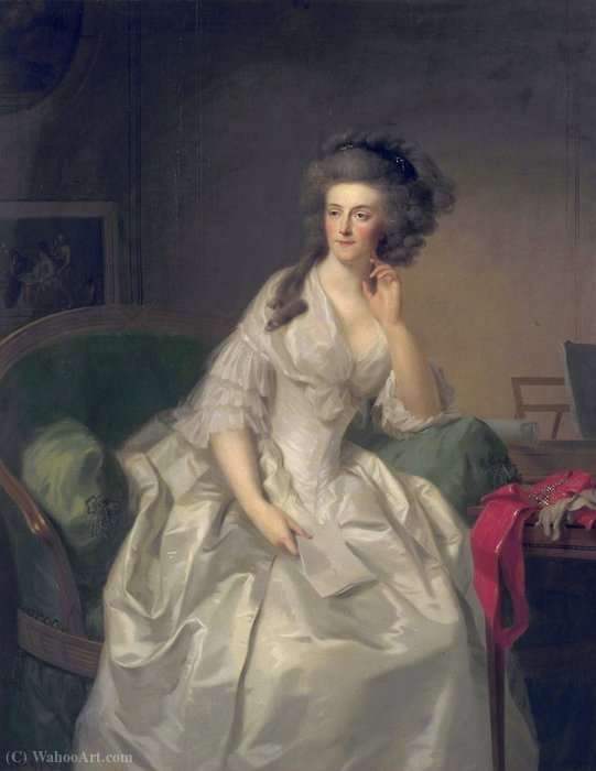 WikiOO.org - Encyclopedia of Fine Arts - Schilderen, Artwork Johann Friedrich August Tischbein - Portrait of Wilhelmina of Prussia