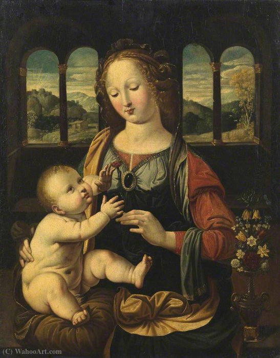 Wikioo.org - The Encyclopedia of Fine Arts - Painting, Artwork by Johann König - Virgin and Child