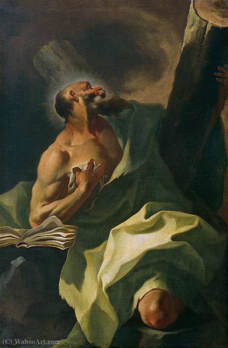 WikiOO.org - Encyclopedia of Fine Arts - Maľba, Artwork Johann Lucas Kracker - Saint andrew