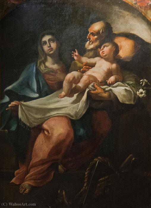 Wikioo.org - The Encyclopedia of Fine Arts - Painting, Artwork by Johann Lucas Kracker - The holy family