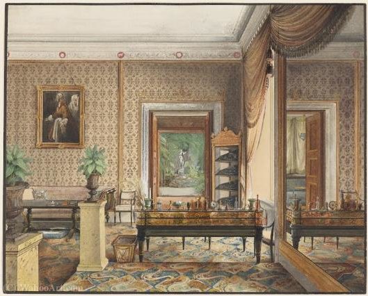 WikiOO.org - Енциклопедія образотворчого мистецтва - Живопис, Картини
 Johann Philipp Eduard Gaertner - Arbeitszimmer von Prinz Karl