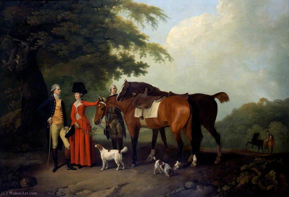 Wikioo.org - The Encyclopedia of Fine Arts - Painting, Artwork by Johann Zoffany - A Family Picture Henry and Mary Styleman