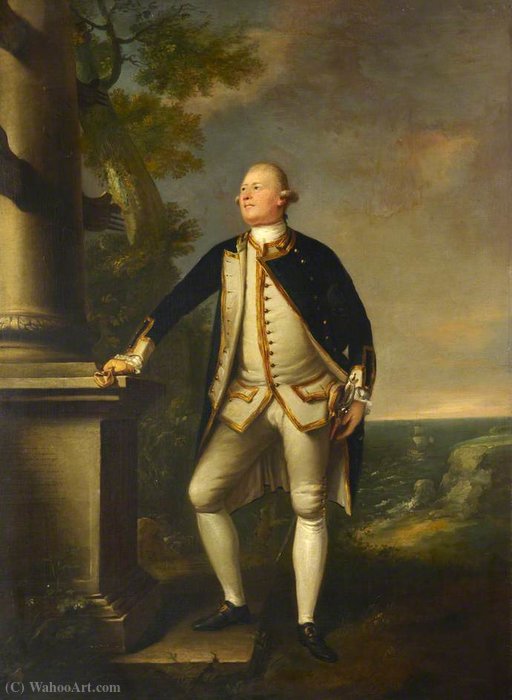 Wikioo.org – L'Encyclopédie des Beaux Arts - Peinture, Oeuvre de Johann Zoffany - Captain Sir John Lockhart ross