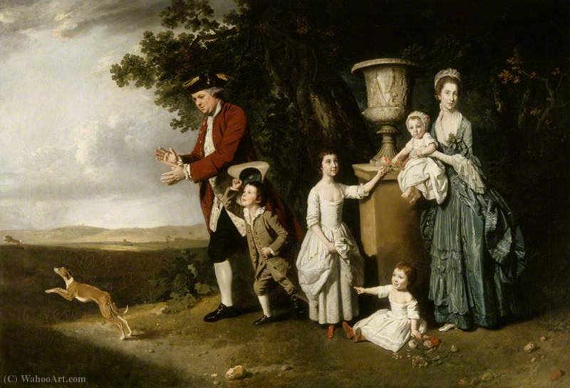 Wikioo.org - The Encyclopedia of Fine Arts - Painting, Artwork by Johann Zoffany - The woodley family