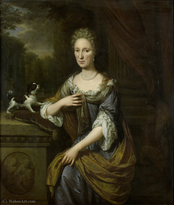 Wikioo.org - The Encyclopedia of Fine Arts - Painting, Artwork by Johannes I Verkolje - Portrait of a woman
