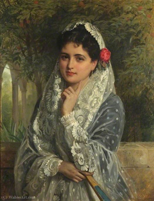 Wikioo.org - The Encyclopedia of Fine Arts - Painting, Artwork by John Bagnold Burgess - The Pride of Seville