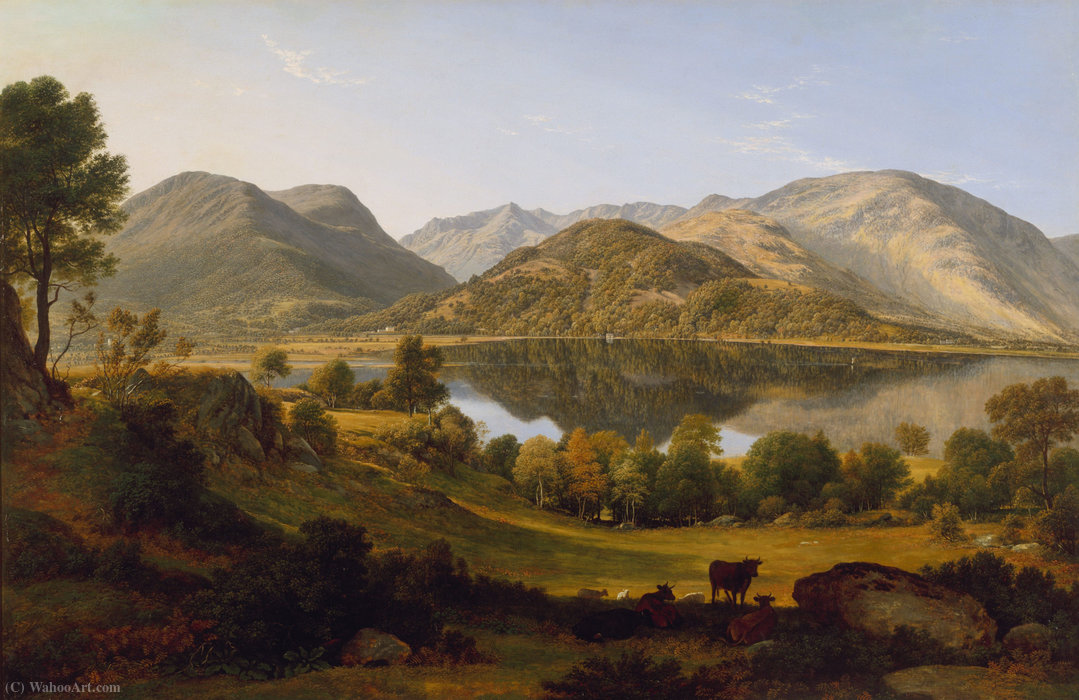 Wikioo.org - The Encyclopedia of Fine Arts - Painting, Artwork by John Glover - Ullswater, early morning