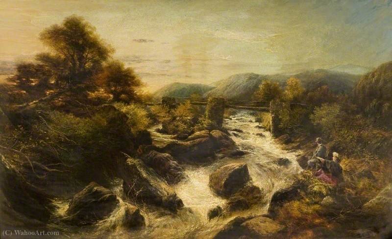 Wikioo.org – L'Encyclopédie des Beaux Arts - Peinture, Oeuvre de John Macwhirter - Une vague dans les Highlands