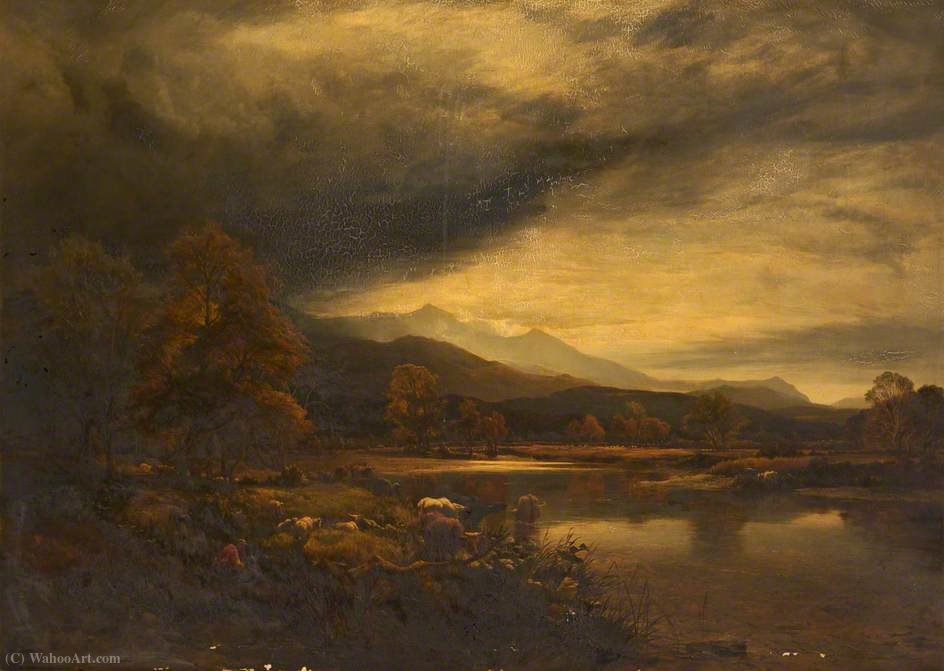 Wikioo.org - The Encyclopedia of Fine Arts - Painting, Artwork by John Macwhirter - The lake