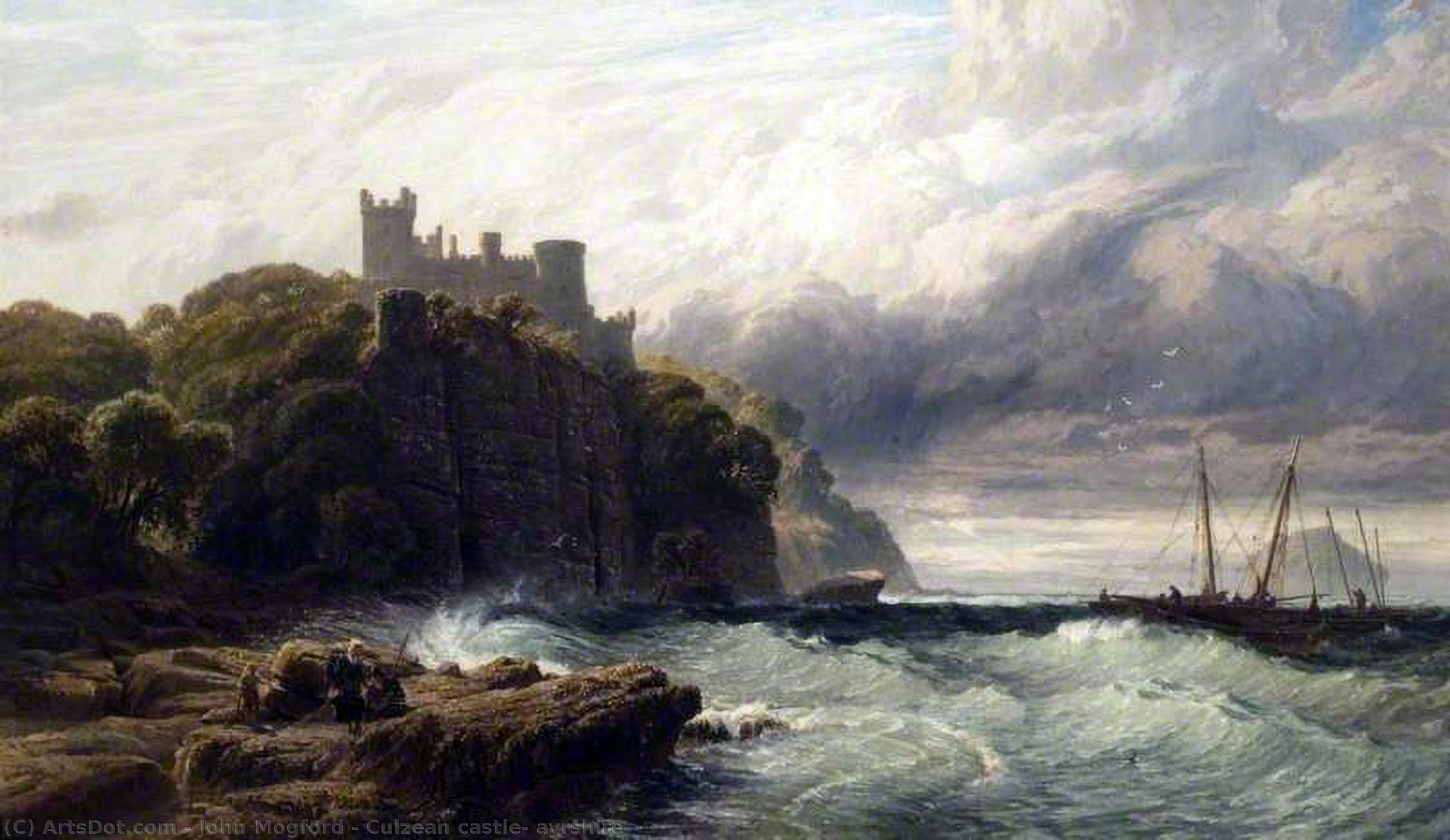 WikiOO.org - Εγκυκλοπαίδεια Καλών Τεχνών - Ζωγραφική, έργα τέχνης John Mogford - Culzean castle, ayrshire