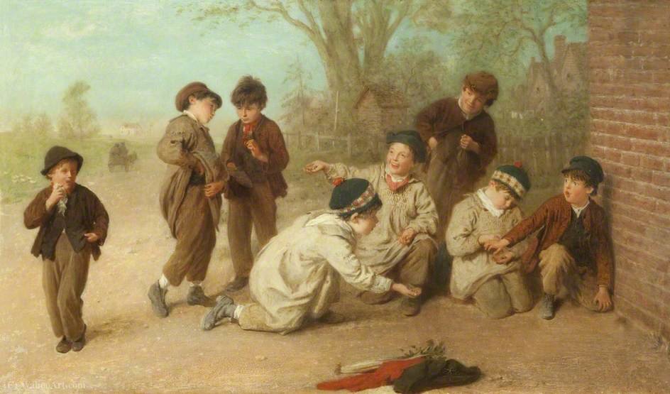 Wikioo.org - The Encyclopedia of Fine Arts - Painting, Artwork by John Morgan - Boys playing