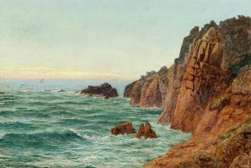 Wikioo.org - สารานุกรมวิจิตรศิลป์ - จิตรกรรม John Mulcaster Carrick - Coastal view, pleinmont