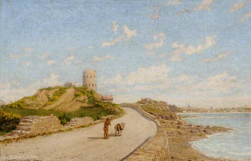 WikiOO.org - Εγκυκλοπαίδεια Καλών Τεχνών - Ζωγραφική, έργα τέχνης John Mulcaster Carrick - View of First Tower Looking towards St Sampsons