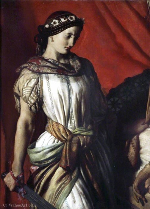 WikiOO.org - Encyclopedia of Fine Arts - Maľba, Artwork John Rogers Herbert - Judith and Holofernes