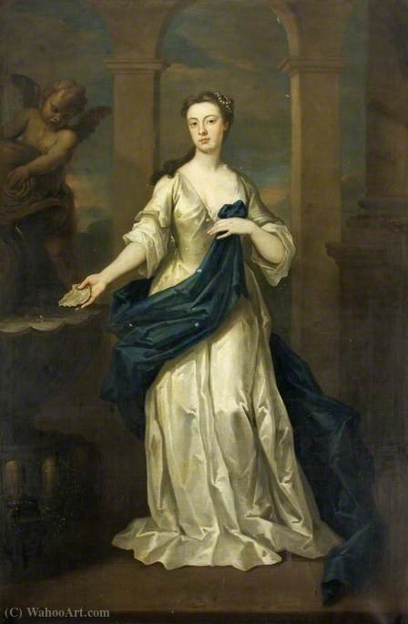Wikioo.org - The Encyclopedia of Fine Arts - Painting, Artwork by John Vanderbank - Maria Heathcote, née Eyles (1707–1792), at the Time of Her Marriage to George Heathcote