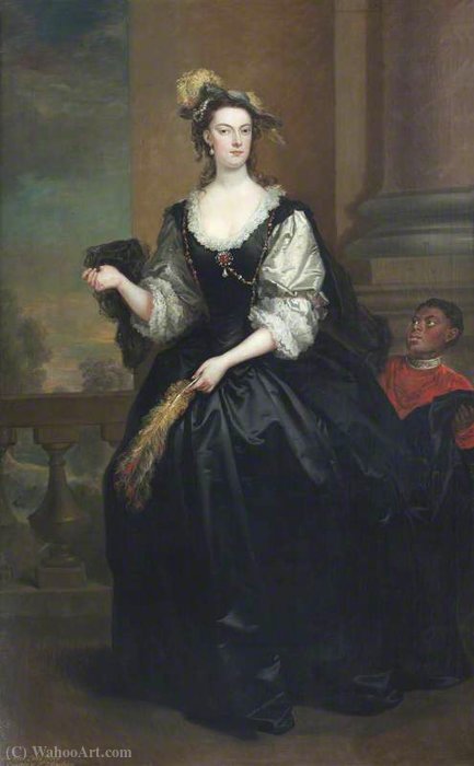 Wikioo.org - สารานุกรมวิจิตรศิลป์ - จิตรกรรม John Vanderbank - The honourable anne howard (d.1775), lady yonge