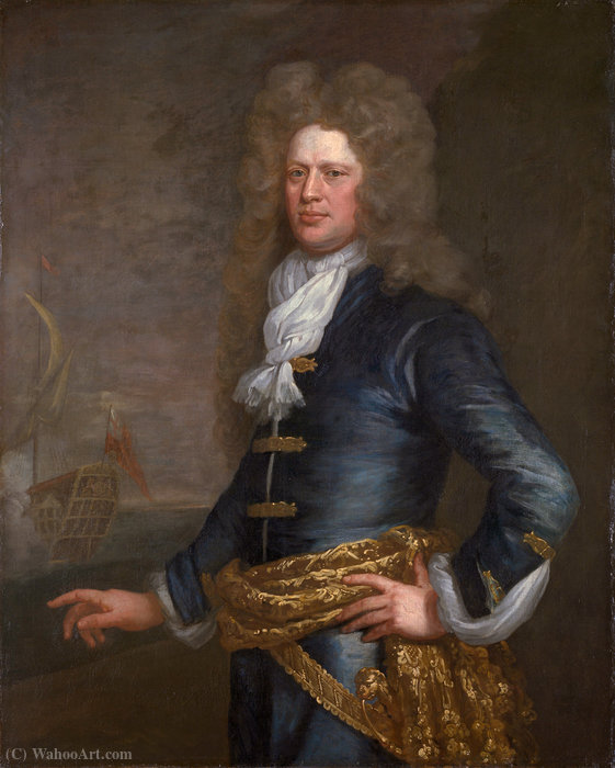 Wikioo.org - The Encyclopedia of Fine Arts - Painting, Artwork by Jonathan Richardson - Portrait of Sir John Balchen