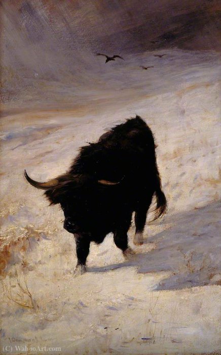 WikiOO.org - Encyclopedia of Fine Arts - Schilderen, Artwork Joseph Denovan Adam - Black beast wanderer