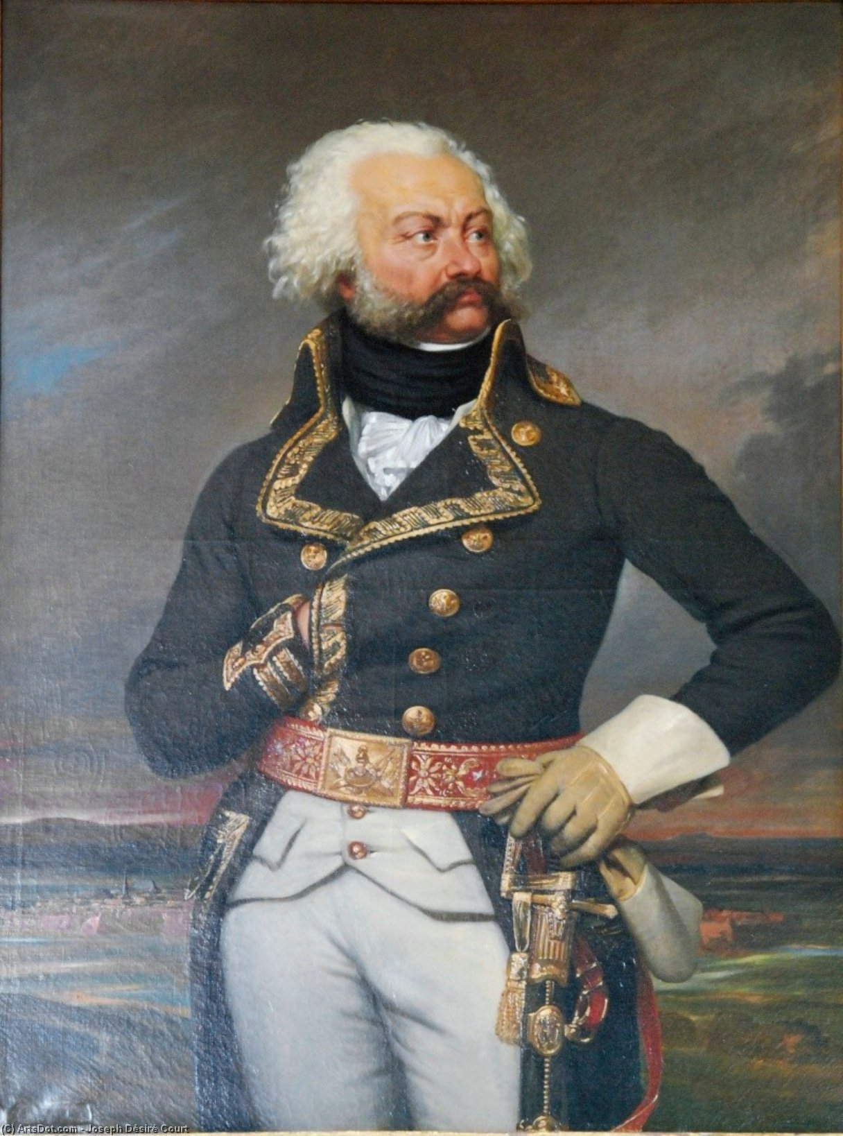 Wikioo.org - The Encyclopedia of Fine Arts - Painting, Artwork by Joseph Désiré Court - Adam-Philipe, comte de Custine, general-in-chief of the army of the Rhine in (1792)