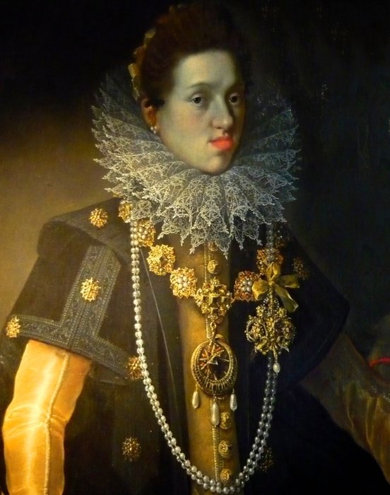 Wikioo.org - The Encyclopedia of Fine Arts - Painting, Artwork by Joseph The Younger Heintz - Portrait of Archduchess Constance of Austria