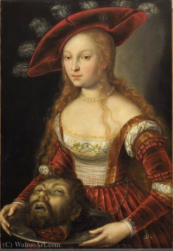Wikioo.org - The Encyclopedia of Fine Arts - Painting, Artwork by Joseph The Younger Heintz - Salome with the head of John the Baptist