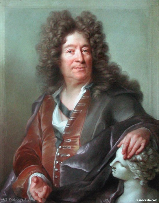 WikiOO.org - 백과 사전 - 회화, 삽화 Joseph Vivien - Portrait of François Girardon