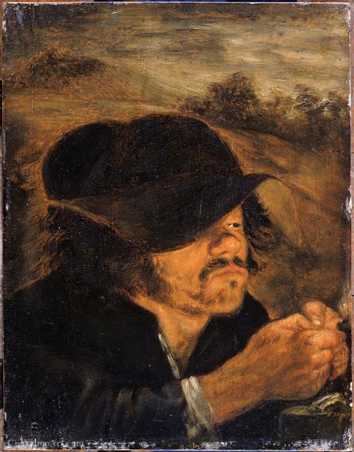 Wikioo.org - The Encyclopedia of Fine Arts - Painting, Artwork by Joos Van Craesbeeck - The lice crusher