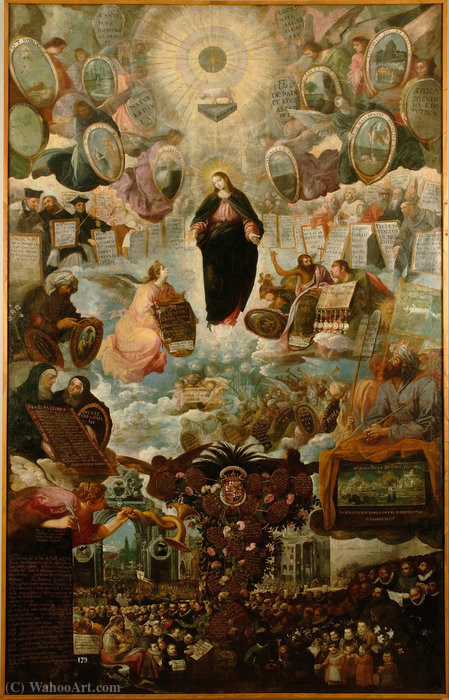 Wikioo.org - The Encyclopedia of Fine Arts - Painting, Artwork by Juan De Las Roelas - Allegory of the Immaculate Virgin