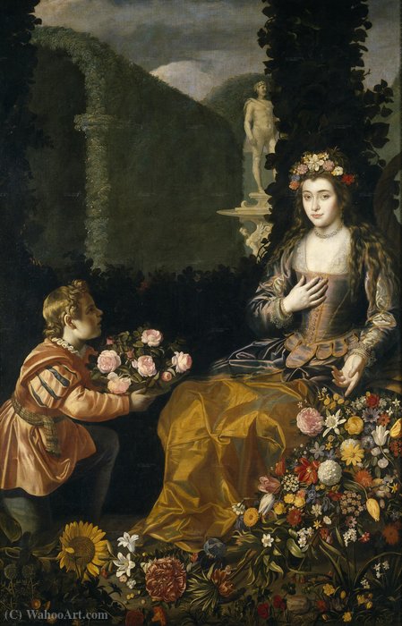 Wikioo.org - The Encyclopedia of Fine Arts - Painting, Artwork by Juan Van Der Hamen - Offering a Flora