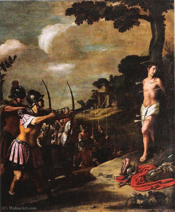 Wikioo.org – L'Encyclopédie des Beaux Arts - Peinture, Oeuvre de Juan Van Der Hamen - Le Martyre de Saint Sébastien
