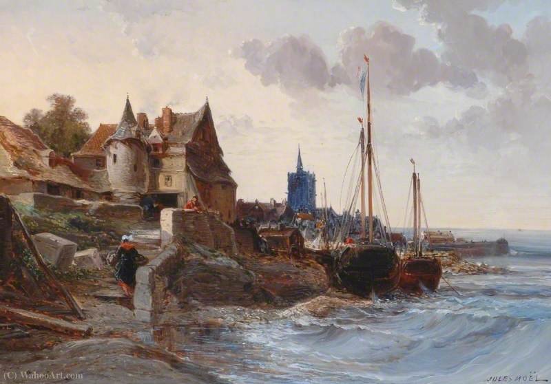 Wikioo.org - The Encyclopedia of Fine Arts - Painting, Artwork by Jules Achille Noel - Remember douarnenez, france