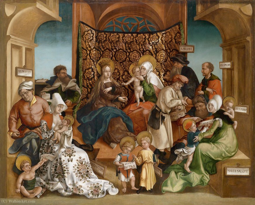 WikiOO.org - Encyclopedia of Fine Arts - Målning, konstverk Jörg The Elder Breu - Holy kinship