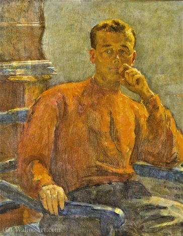 WikiOO.org - אנציקלופדיה לאמנויות יפות - ציור, יצירות אמנות Kunffy Lajos - Portrait of Zoltán Kunffy