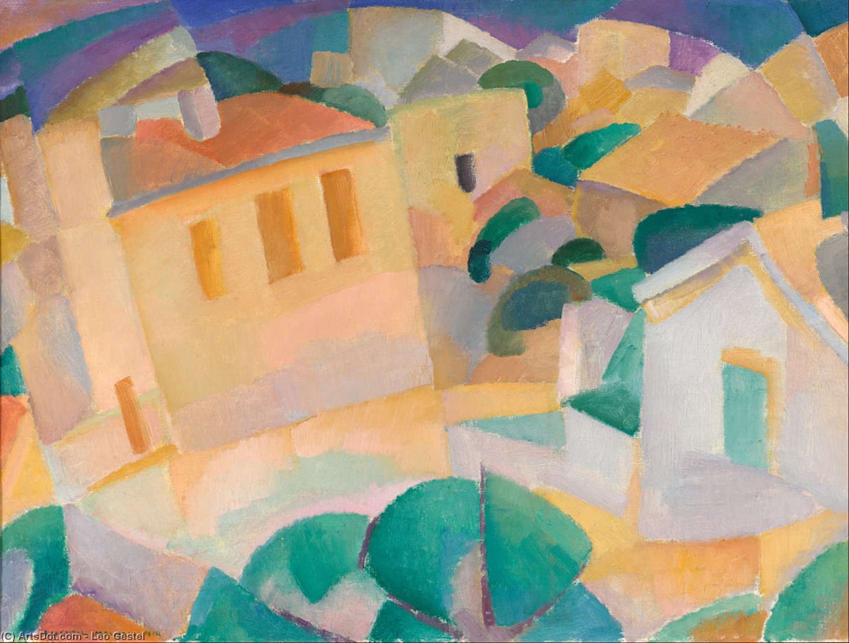 Wikioo.org - The Encyclopedia of Fine Arts - Painting, Artwork by Leo Gestel - Mallorca, house