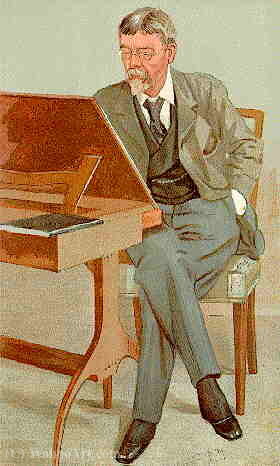 Wikioo.org - Bách khoa toàn thư về mỹ thuật - Vẽ tranh, Tác phẩm nghệ thuật Leslie Mathew Ward - Caricature of George Louis Palmella Busson du Maurier