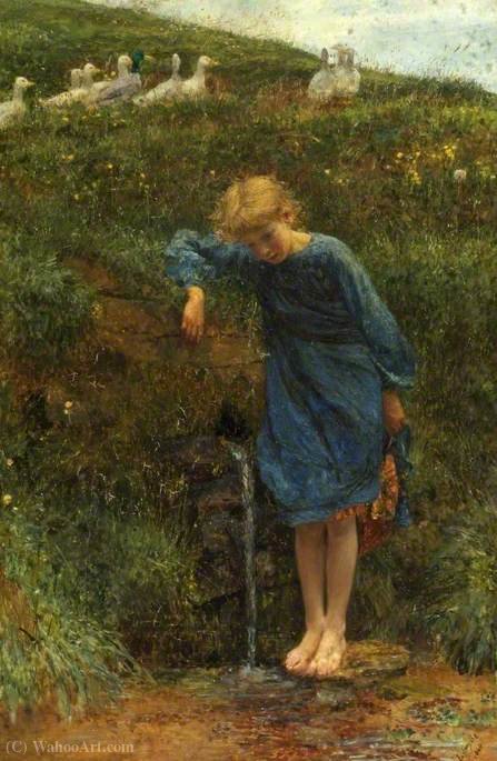 WikiOO.org - Encyclopedia of Fine Arts - Målning, konstverk Lionel Percy Smythe - Reflections at the Spring