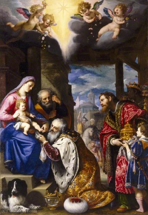 Wikioo.org - The Encyclopedia of Fine Arts - Painting, Artwork by Lodovico Cardi (Cigoli) - The Adoration of the Magi