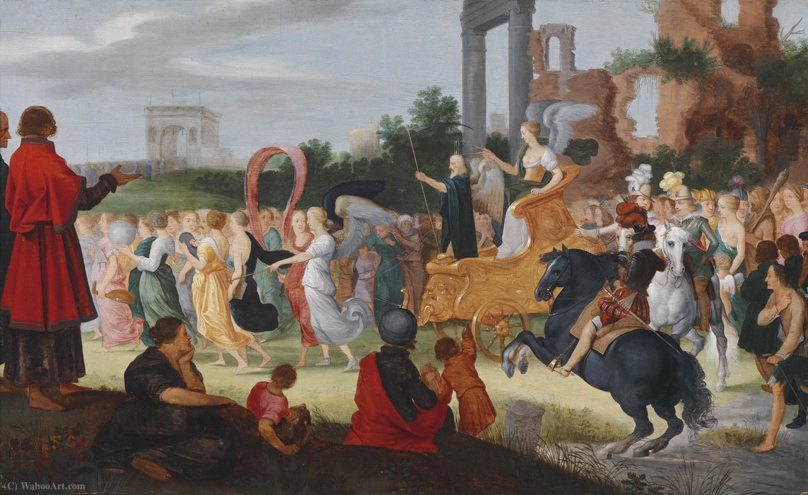 WikiOO.org - Encyclopedia of Fine Arts - Maleri, Artwork Louis De Caullery - Allegory of the triumphal entry of Archduke Ferdinand III