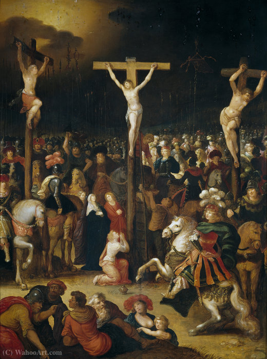 Wikioo.org – L'Encyclopédie des Beaux Arts - Peinture, Oeuvre de Louis De Caullery - Crucifiement