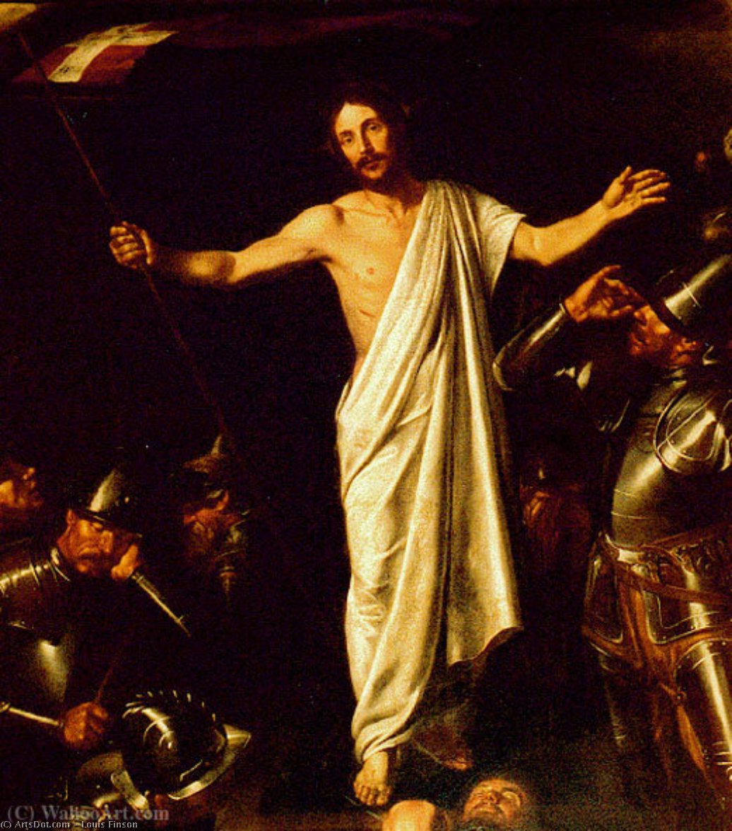WikiOO.org - 백과 사전 - 회화, 삽화 Louis Finson - La résurection du Christ