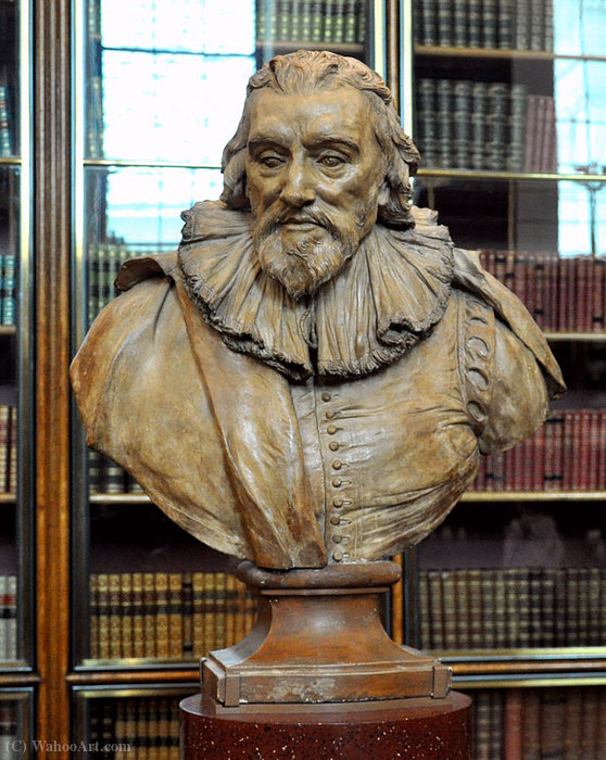 WikiOO.org - Encyclopedia of Fine Arts - Målning, konstverk Louis François Roubiliac - Bust of Robert Bruce Cotton