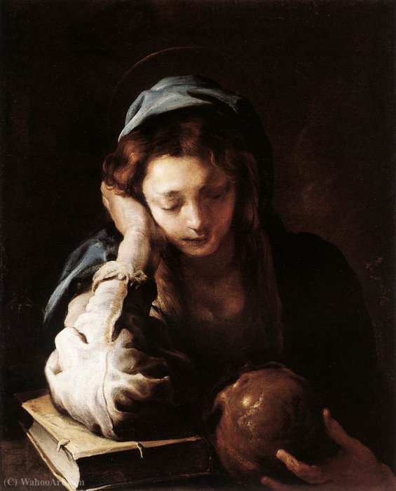 Wikioo.org - Die Enzyklopädie bildender Kunst - Malerei, Kunstwerk von Lucrina Fetti - er reue St Mary Magdalene