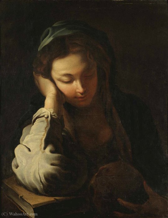 Wikioo.org - The Encyclopedia of Fine Arts - Painting, Artwork by Lucrina Fetti - The penitent magdalen