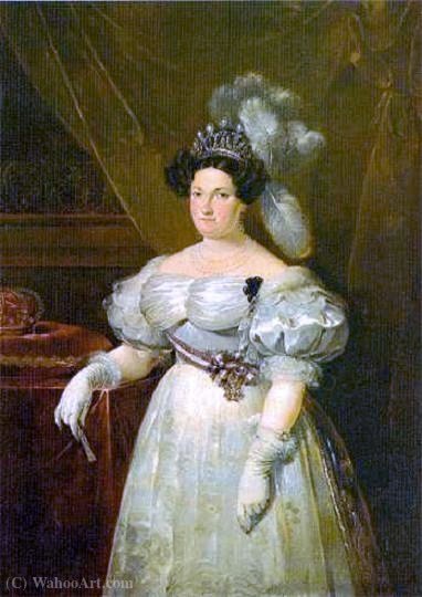 WikiOO.org - Εγκυκλοπαίδεια Καλών Τεχνών - Ζωγραφική, έργα τέχνης Luis López Y Piquer - Portrait of Maria Christina of the Two Sicilies