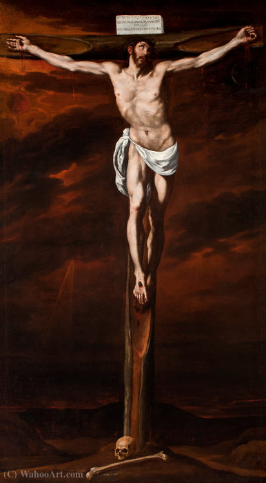 Wikioo.org - The Encyclopedia of Fine Arts - Painting, Artwork by Luis Tristán De Escamilla - Christ crucified