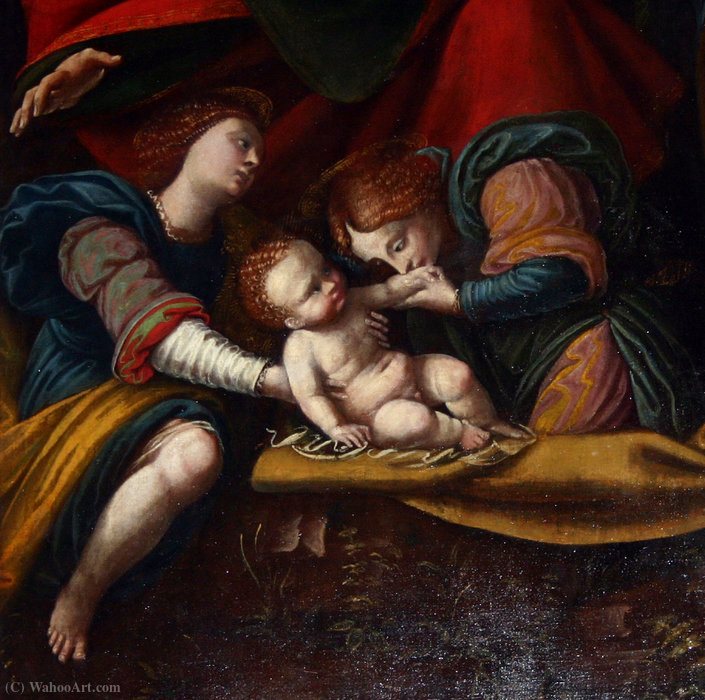 WikiOO.org - Encyclopedia of Fine Arts - Festés, Grafika Marco D' Oggiono - Nativity