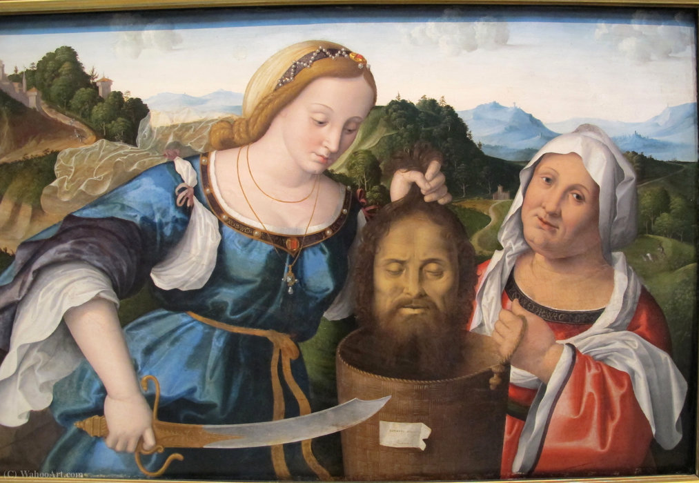 WikiOO.org - Encyclopedia of Fine Arts - Målning, konstverk Marco Palmezzano - Giuditta with the head of oloferne
