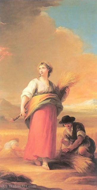 Wikioo.org - The Encyclopedia of Fine Arts - Painting, Artwork by Mariano Salvador Maella Pérez - Allegory of Summer